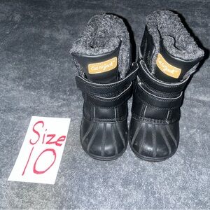 Cat & Jack Black Kids Boots size 10c Unisex Boys Girls Duzntmatta